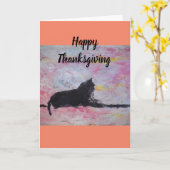 ハッピータンクスギビング　空白のグリーティングカード カード (黄色い花)