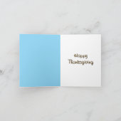 ハッピータンクスギビング - 美しい秋の日 カード (内部)