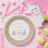 ハッピータンホメリーリデー異教徒間パーティー ペーパープレート (パーティー)