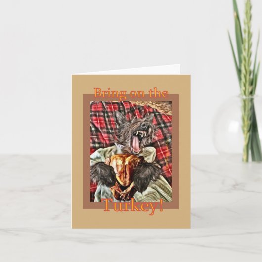 ハッピーターキーデー カード (正面)