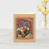 ハッピーターキーデー カード (黄色い花)