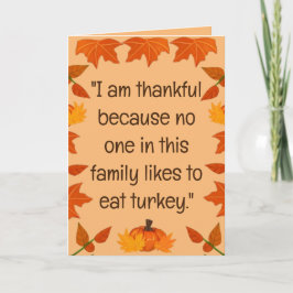 ハッピーターキーデー（バージョン3） ホリデーカード 