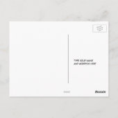 ハッピーターキー脚ドラムスティック蛋白バード ポストカード (裏面)