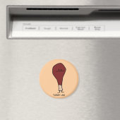 ハッピーターキー脚ドラムスティック蛋白バード マグネット (インサイチュ (食洗機))