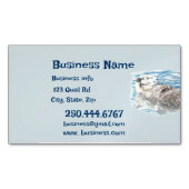 ハッピータードアニマルビジネスロゴ名刺 マグネット名刺 (正面)