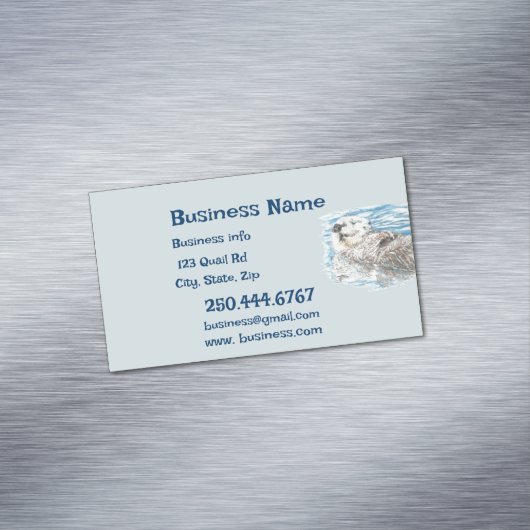 ハッピータードアニマルビジネスロゴ名刺 マグネット名刺 (インサイチュ)