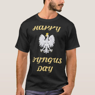 ハッピーダイナスデイポルスカポーランドホワイトイーグル Tシャツ