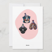 ハッピーダゴネ誕生日グリーティングカード シーズンカード (裏面)