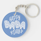 ハッピーダダダデイハッピー父の日 |キーチェーン キーホルダー (裏面)