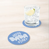 ハッピーダダダデイハッピー父の日 |コースター ラウンドペーパーコースター (インサイチュ)