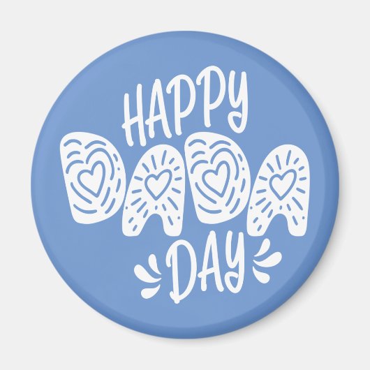 ハッピーダダダデイハッピー父の日 |マグネット マグネット (正面)