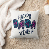 ハッピーダダダデイハッピー父の日 |装飾用クッション クッション (ブランケット)