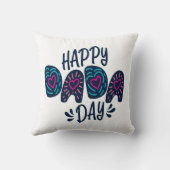 ハッピーダダダデイハッピー父の日 |装飾用クッション クッション (裏面)