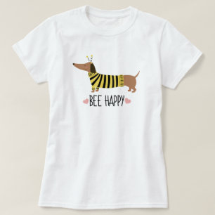 ハッピーダックスフンド ミツバチTシャツ Tシャツ