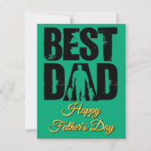 ハッピーダッドデーにお父さんへ 愛を込めて ノートカード (正面)