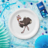 ハッピーダリッチ踊りインパーティーハットカートゥーン ペーパープレート (パーティー)