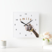 ハッピーダリッチ スクエア壁時計 (ホーム)