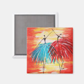 ハッピーダンサーオリジナルアートマグネット マグネット (正面/裏面)