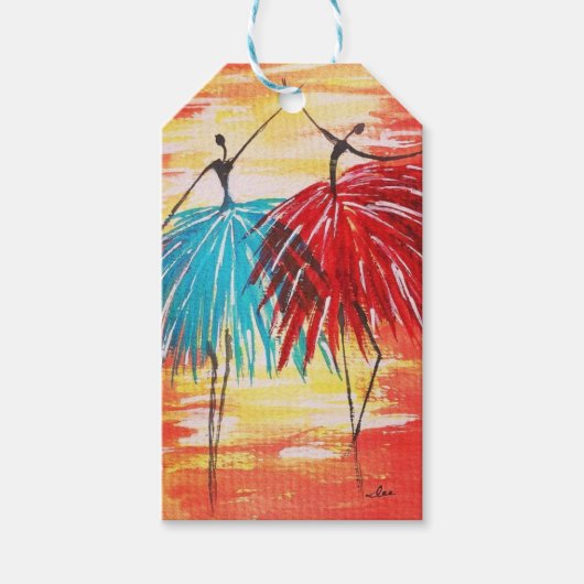 ハッピーダンサーギフトラベル ギフトタグ (正面)