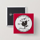 ハッピーダンスキャット 缶バッジ (正面&裏面)