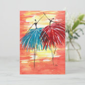 ハッピーダンスグリーティングカード カード (スタンド正面)