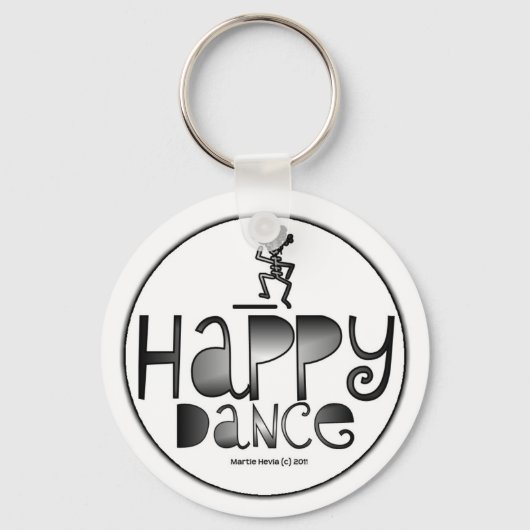 ハッピーダンス前向き- A Word キーホルダー (正面)