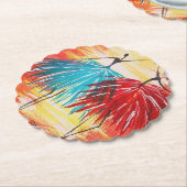 ハッピーダンス紙コースター ペーパーコースター (アングル)