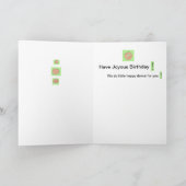 ハッピーダンス誕生日カード カード (内部)