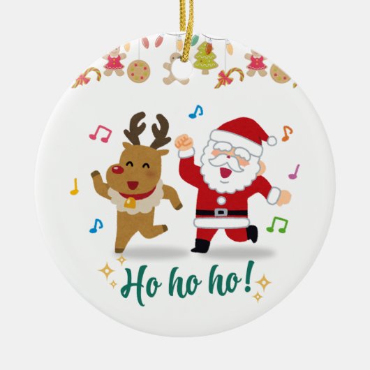 ハッピーダンス セラミックオーナメント (正面)