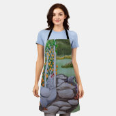 ハッピーチキンパーク エプロン (着用した状態)