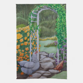 ハッピーチキンパーク キッチンタオル