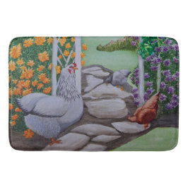 ハッピーチキンパーク バスマット