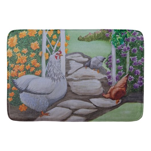 ハッピーチキンパーク バスマット (正面)