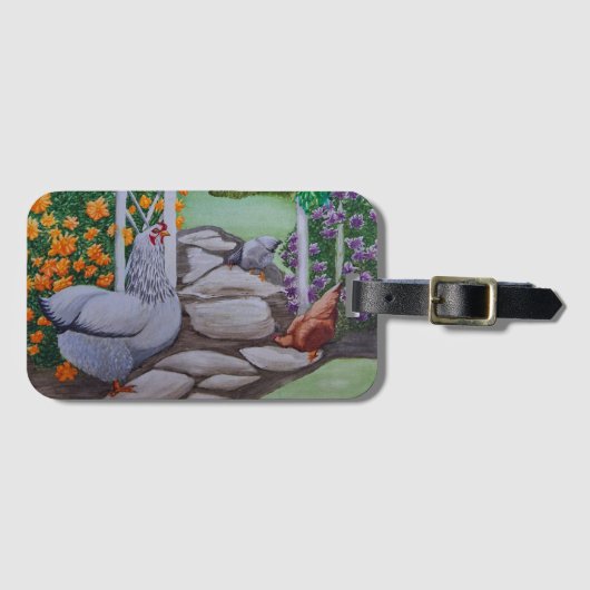 ハッピーチキンパーク ラゲッジタグ (正面横)