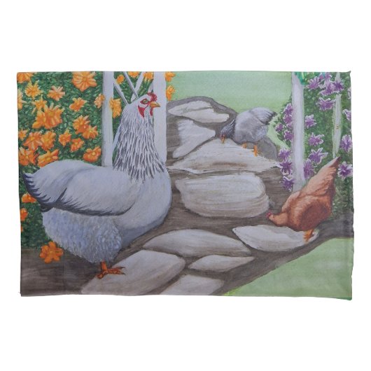 ハッピーチキンパーク 枕カバー (正面)