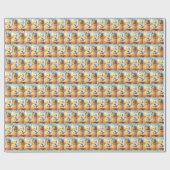 ハッピーチキン踊り ラッピングペーパー (フラット)