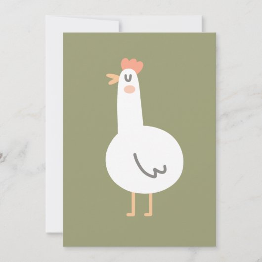 ハッピーチキン 招待状 (正面)