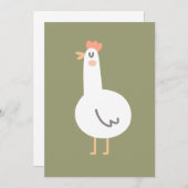 ハッピーチキン 招待状 (正面/裏面)