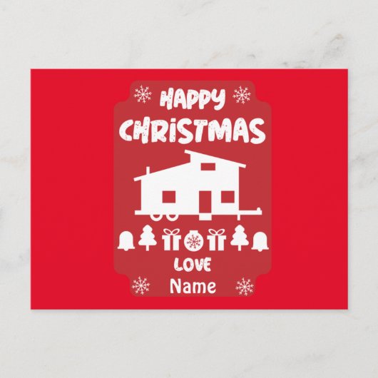ハッピーチニーハウスクリスマス ポストカード (正面)