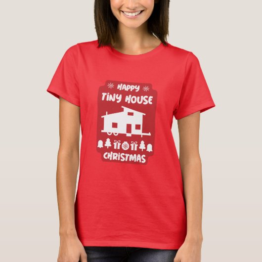 ハッピーチニーハウスクリスマス Tシャツ (正面)