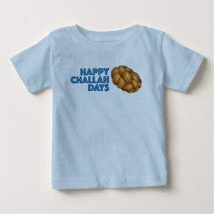 ハッピーチャラ日ハヌカーハヌカー(ユダヤ教の祭り)ホリデーパン ベビーTシャツ