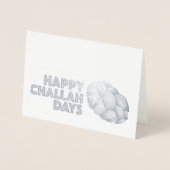 ハッピーチャラ日ハヌカーハヌカー(ユダヤ教の祭り)ホリデーパン 箔カード (正面)