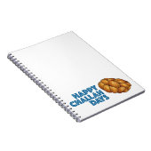 ハッピーチャラ日ハヌカー(ユダヤ教の祭り)ハヌッカホリデイ ノートブック (右側)