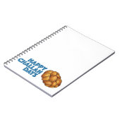 ハッピーチャラ日ハヌカー(ユダヤ教の祭り)ハヌッカホリデイ ノートブック (左側)