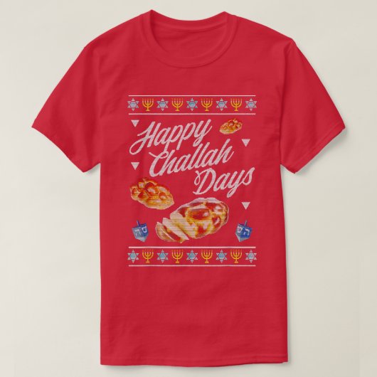 ハッピーチャラ日ハヌカーTシャツ Tシャツ (デザイン正面)