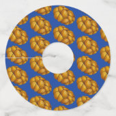 ハッピーチャラ日ハヌッカユダヤ系ホリデーパン ワイングラスタグ (裏面)