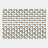 ハッピーチャラ日ホリデーズハヌカーハヌカー（ユダヤ教の祭り） ラッピングペーパーシート (正面2)