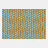 ハッピーチャラ日ホリデーズハヌカーハヌカー（ユダヤ教の祭り） ラッピングペーパーシート (正面)