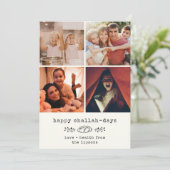 ハッピーチャラ日モダンズハヌッカフォトコラージュ シーズンカード (スタンド正面)