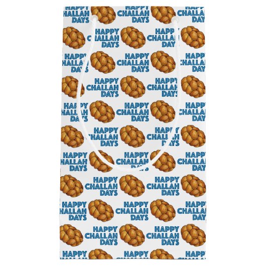 ハッピーチャラ日ユダヤ休日ブレッドローフ スモールペーパーバッグ (正面)